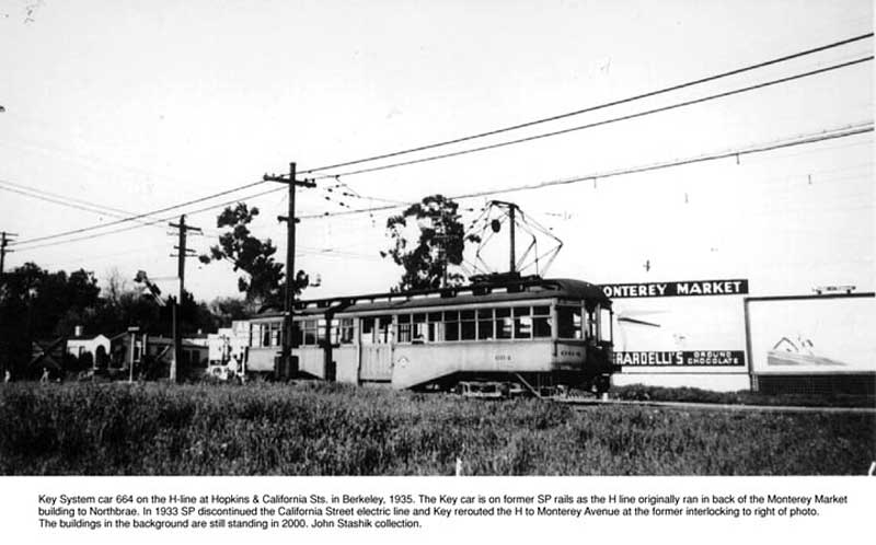 Key664
Key System 664 is shown at Hopkins and California Sts. in Berkeley on the H route, 1935. <i>Courtesy of John Stashik</i>
