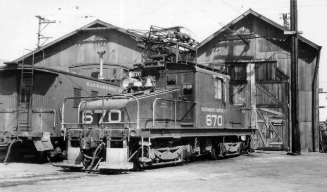 sn670
SN loco #670 ex TS favorite of motorman George Hademan taken at 40th and Shafter in Oakland. Date unknown. <i>J.G. Graham Collection</i>
