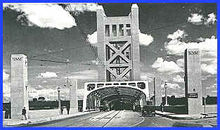 Filename=Sacramento_Tower_Bridge_1935.jpg
Filesize=12KiB
Dimensions=313x185
Date added=May 09, 2009 Sacramento_Tower_Bridge_1935.jpg