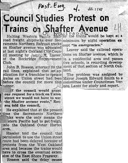 posteng7_11_47
July 11th, 1947 article in the Post describing the desires for moving the railroad off of Shafter Ave.
