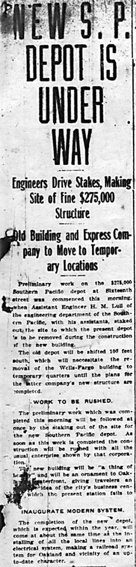 trib1_23_11
Oakland Tribune Jan 23rd, 1911 New 16th street station is under way.
